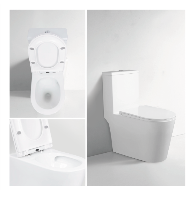 Унітаз моноблок підлоговий Mixxus BEVEL-0406-T1 690х360х790mm, система змиву TORNADO 1.0   ( MI6729 ) 20895 Харьков - изображение 2