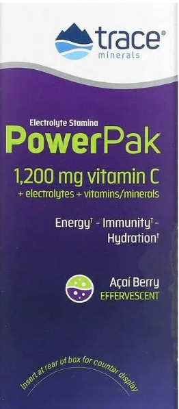 Электролиты Trace Minerals Research Electrolyte Stamina Power Pak 30 пак ягоды асаи Киев - изображение 1