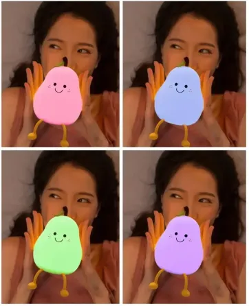 Акумуляторний силіконовий нічник-антистрес «Весела Груша» Луцьк