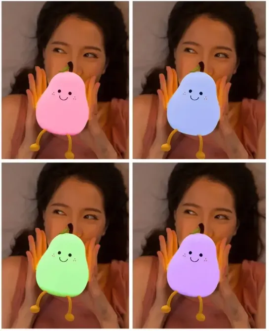 Акумуляторний силіконовий нічник-антистрес «Весела Груша» Луцк - изображение 3