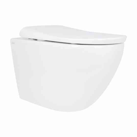 Унитаз подвесной Qtap Robin ML Ultra Quiet 490×365×325 мм, с сиденьем  Soft-close MagLock, White QTROBML26W49621 Киев