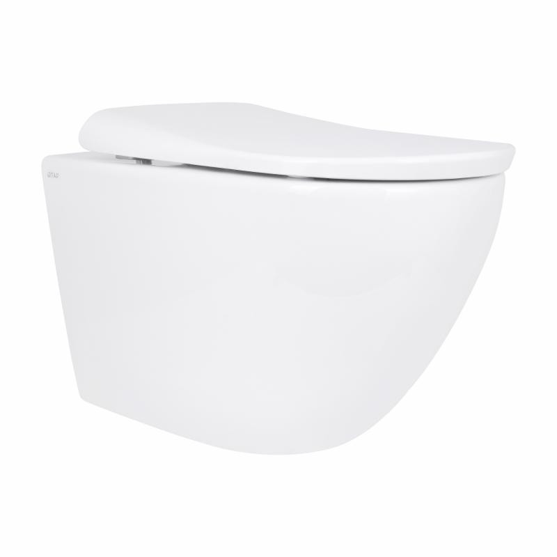 Унитаз подвесной Qtap Robin ML Ultra Quiet 490×365×325 мм, с сиденьем  Soft-close MagLock, White QTROBML26W49621 Киев - изображение 1