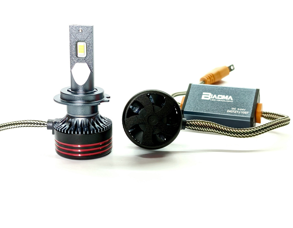 Комплект светодиодных ламп M8 PRO H7 (PX26d) 55W Canbus 6000K 12000Lm 12/24V Харьков - изображение 2