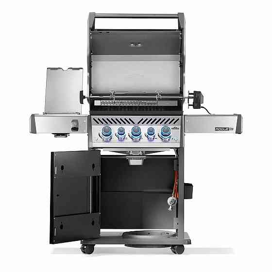 Газовий гриль Napoleon Rogue PRO-S 425 RSIB з бічним пальником Sizzle Zone і вертілем чорний RPS425RSIBPK-2-UA-R Код: 012819 Рівне
