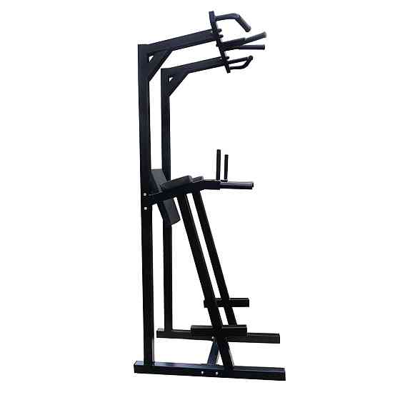 Турник + пресс + брусья с опорами для ног 60х60 мм KZ-800 Черный разборная Киев