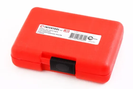 Набор экстракторов для болтов и гаек 9-19мм удлененные (10 ед.) Intertool Винница