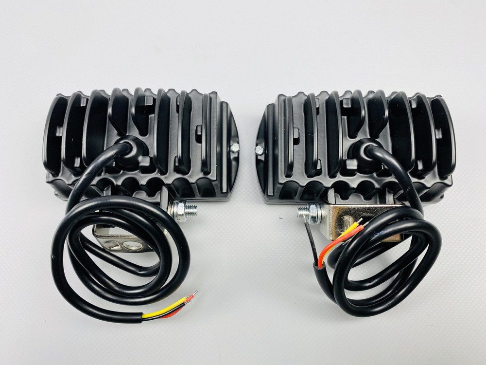 Фара LED прямокутна 6 Led діодів 3D лінза 9-32V 6000К, IP67 світлодіодна протитуманна фара Мукачево - фото 7