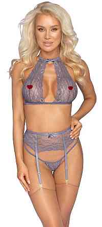 Комплект сексуальный Kissable Suspender Set S/M Sex Aura Киев