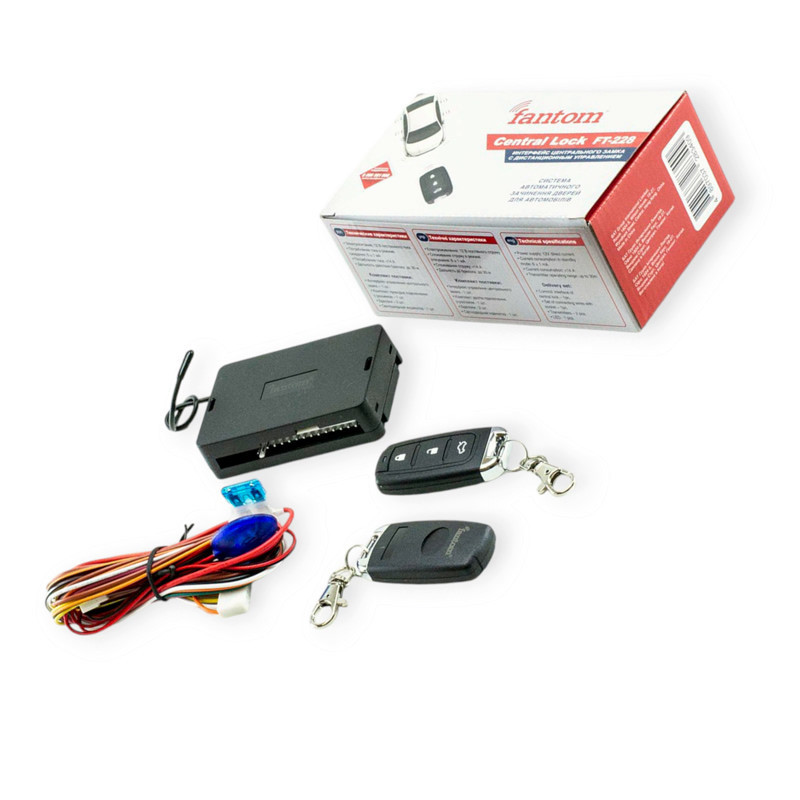 Блок-центр. замка (без актив.) пульт/багажник/вих. на доводчик, сирену/діод Fantom Мукачево - фото 1