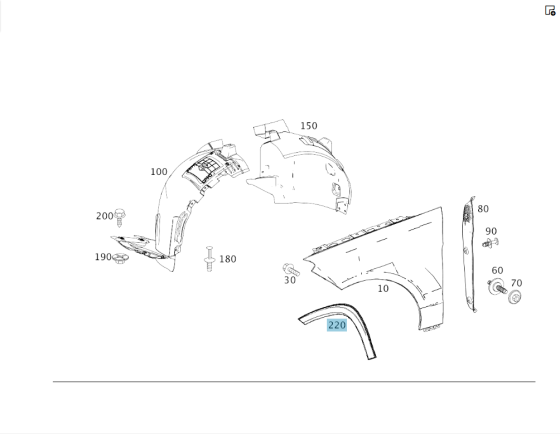 Mercedes-Benz  A2928856622 Розширювач передньої колісної арки правий GLE Coupe C292 Одесса