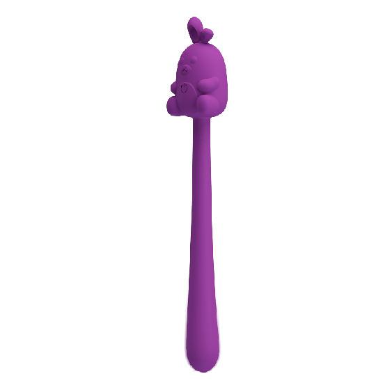 Мини-вибратор на палочке PRETTY LOVE Cute Bunny гибкий, фиолетовый, 14.2 х 1.8 см Sex Aura Киев