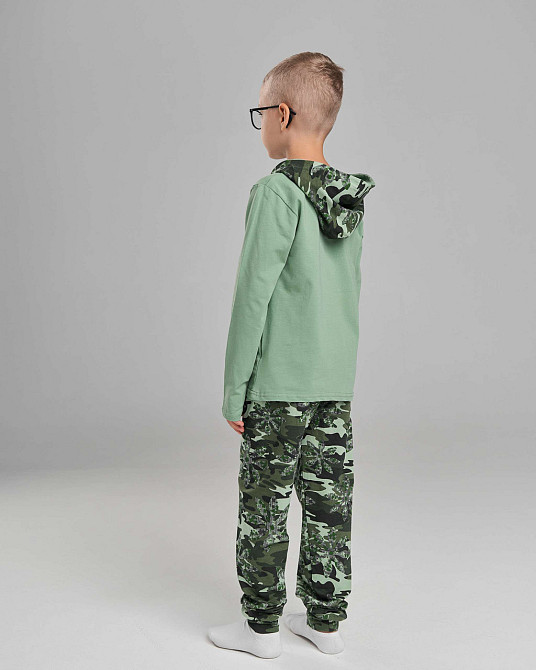 Піжама підліткова комплект зі штанами з капюшоном на хлопчика Tom John 89909 8-9 Київ - фото 3