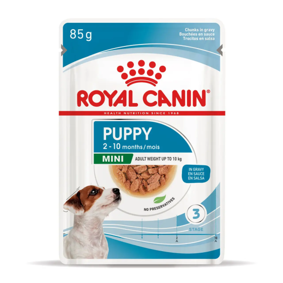 Ryal Canin Mini Puppy (Рояв Канін Міні Паппі) вологий корм для цуценят дрібних порід до 10 місяців 0,085 кг. Запоріжжя