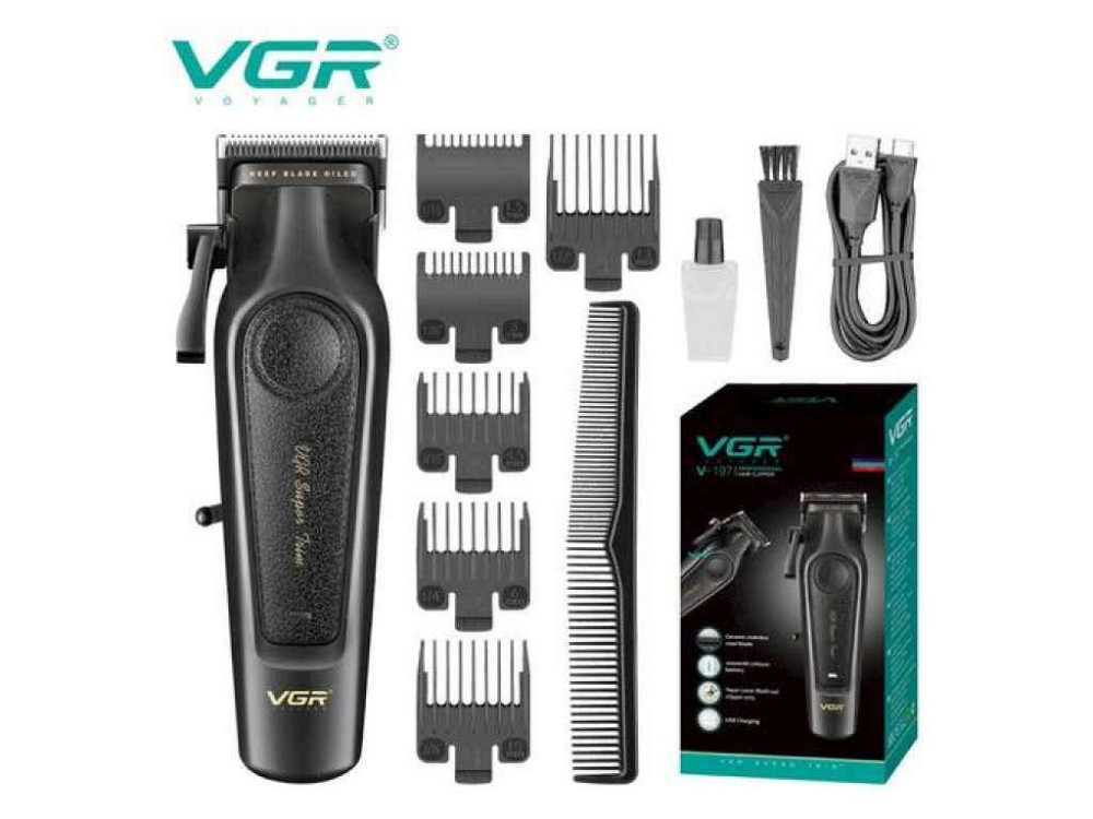 Машинка для пiдстригання Акумулятор V-197 ТМ VGR Київ - фото 1