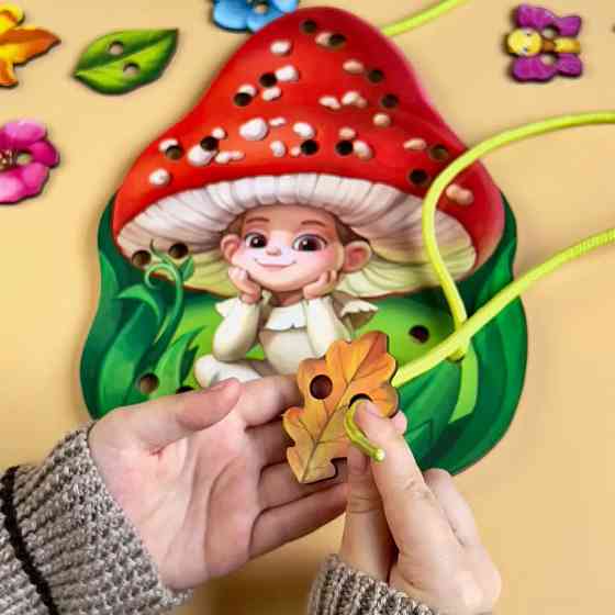 Деревянная шнуровка 