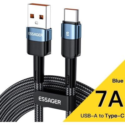 Дата кабель USB 2.0 AM to USB-C 2.0m 7A blue Essager (EXCT-XCA03) Вінниця - фото 1