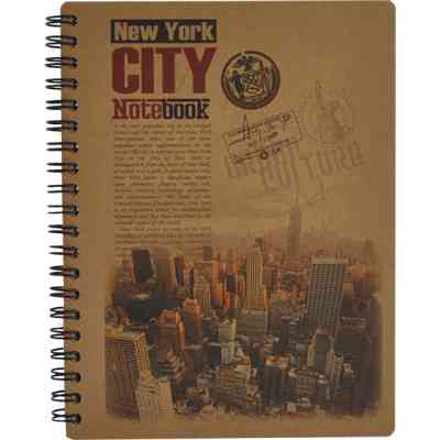 Блокнот Buromax spiral side, В6, 96sheets, KRAFT, white, perforation, assor (BM.2478) Винница