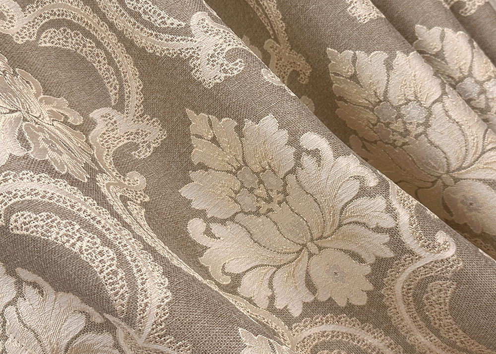 Комплект готовых штор VR-Textil Лен Корона Мария № 1269ш Капучино с бежевым 150х270 см 2 шт (33-0098) Киев - изображение 6