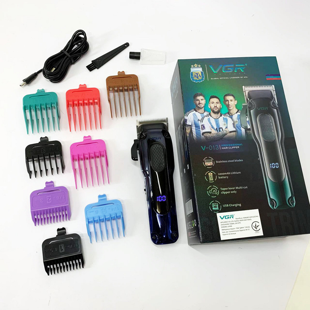 Машинка для стрижки волосся з різними насадками VGR V-013, Тример для стрижки акумуляторний професійний NA-88 Івано-Франківськ - фото 5