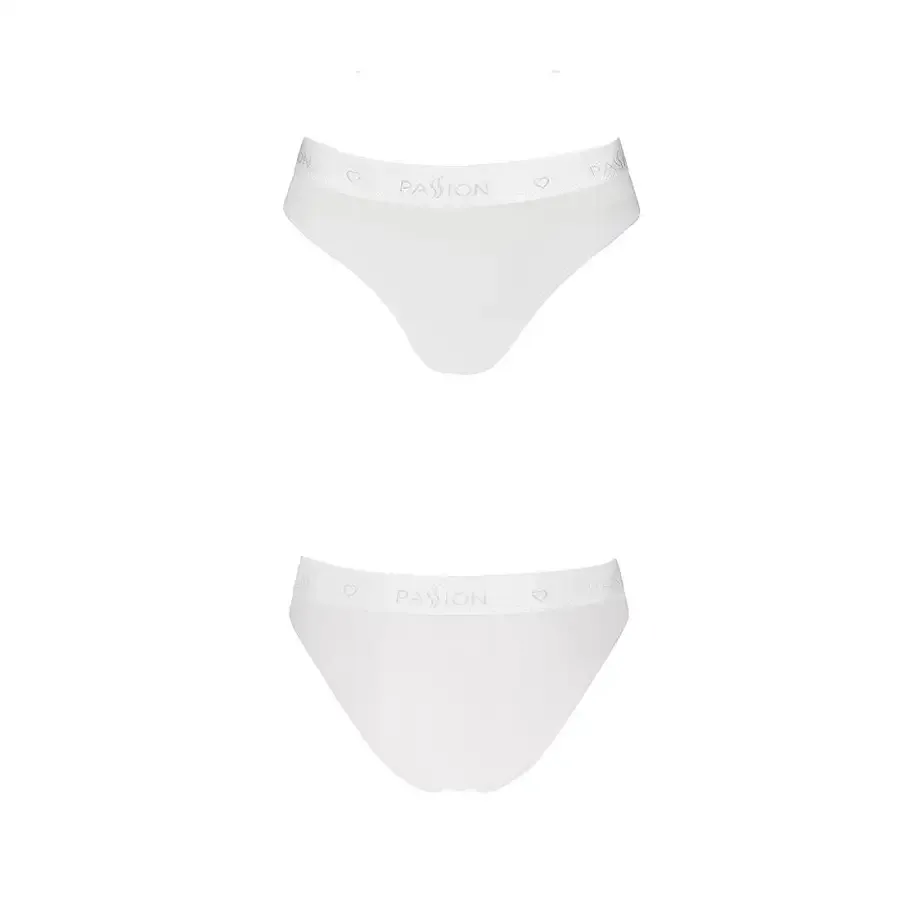 Трусики з прозорою вставкою Passion PS006 PANTIES S, white Львов - изображение 4