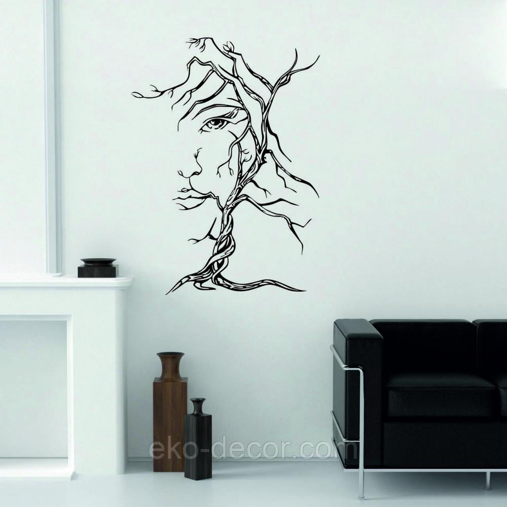 Декоративное настенное Панно «Дерево лицо» Декор на стену 70*51 см, Черный Киев - изображение 6