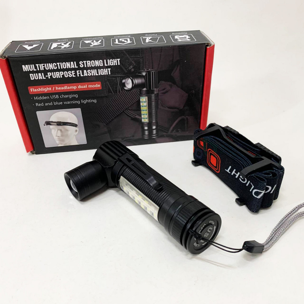 Налобний ліхтар на голову, Ліхтарик налобник, Легкий налобний ліхтар для риболовлі TV-84 Львів - фото 3