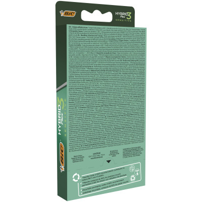 Бритва Bic Flex 3 Hybrid Sensitive з 4 змінними картриджами (3086123644977) Вінниця - фото 3