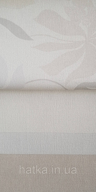 Шпалери вінілові на флізеліні Grandeco Universe метрове листя монстери бежеві сірі жовті на білому Київ - фото 2