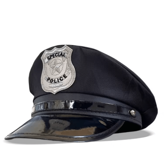Кашкет американського поліцейського Special Police 54-58 розмір Унісекс. Синя Київ