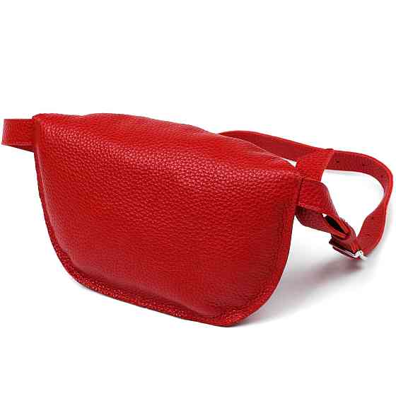 Женская кожаная сумка на пояс Shvigel 16372 Красный Киев