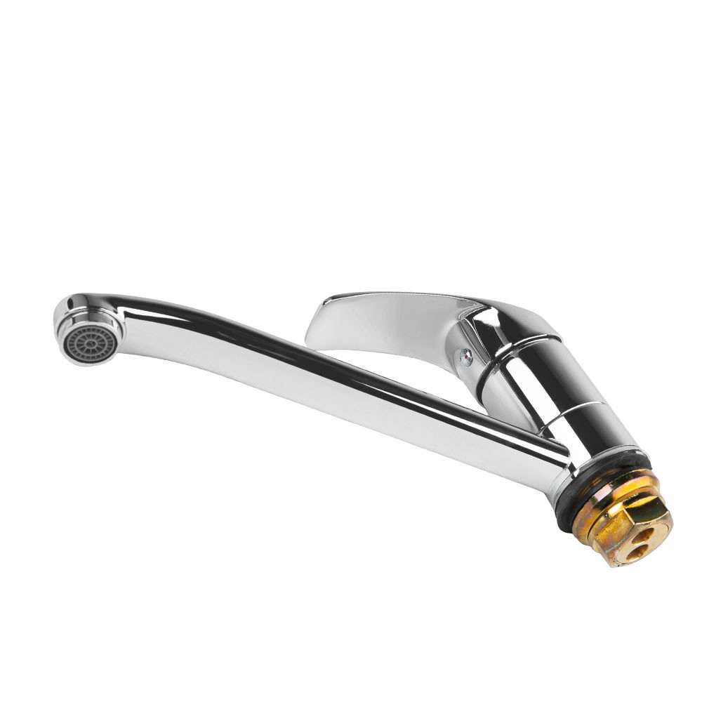 Смеситель s04 Ø40 для кухни гусак прямой 250мм на гайке TAU SD-1B243C (9804110) Киев - изображение 7