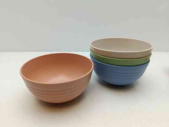 Еко-набір багаторазового посуду з пшеничного волокна на 4 персони (товар з вітрини) Луцк