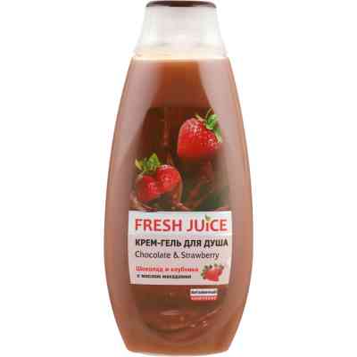 Гель для душу Fresh Juice Chocolate &amp; Strawberry 400 мл (4823015936081) Вінниця