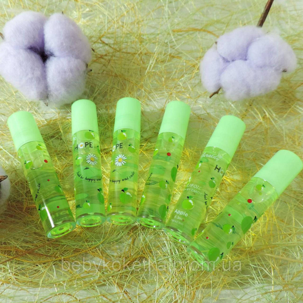 Масляные блески для губ с фруктовым ароматом Яблока Geraldy Lip Oil Kisssing Gloss Львов - изображение 1