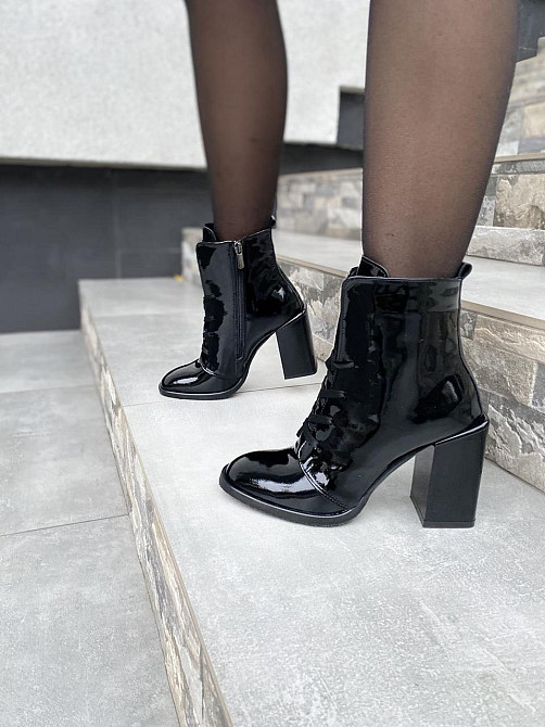 Черевики жіночі ARLEN БН-9556/1380 чорні (весна-осінь, шкіра лакована) (4204) лише 36р.37р. 37 Коломия - фото 1