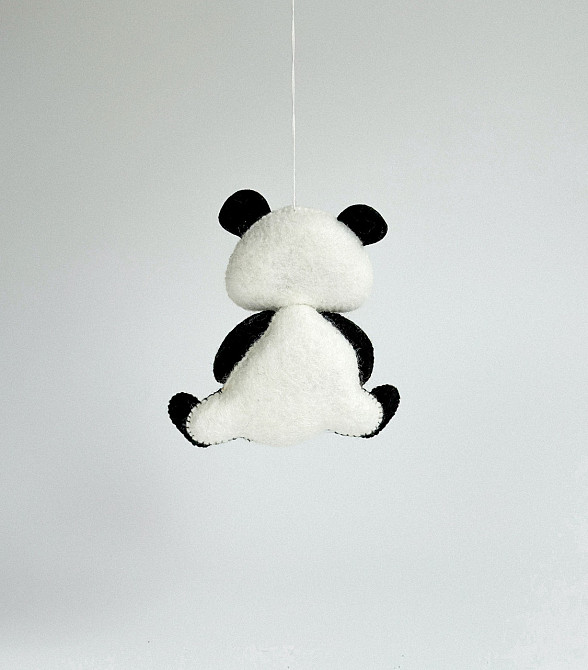 Іграшка з фетру ручної роботи Панда Київ - фото 4