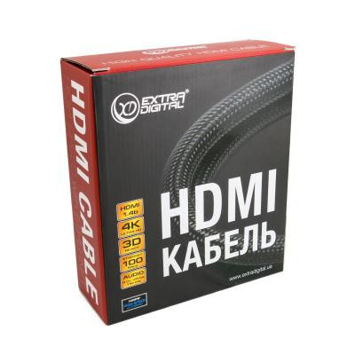 Кабель мультимедійний HDMI M to HDMI M 5.0m Extradigital (KBH1635) Вінниця - фото 2