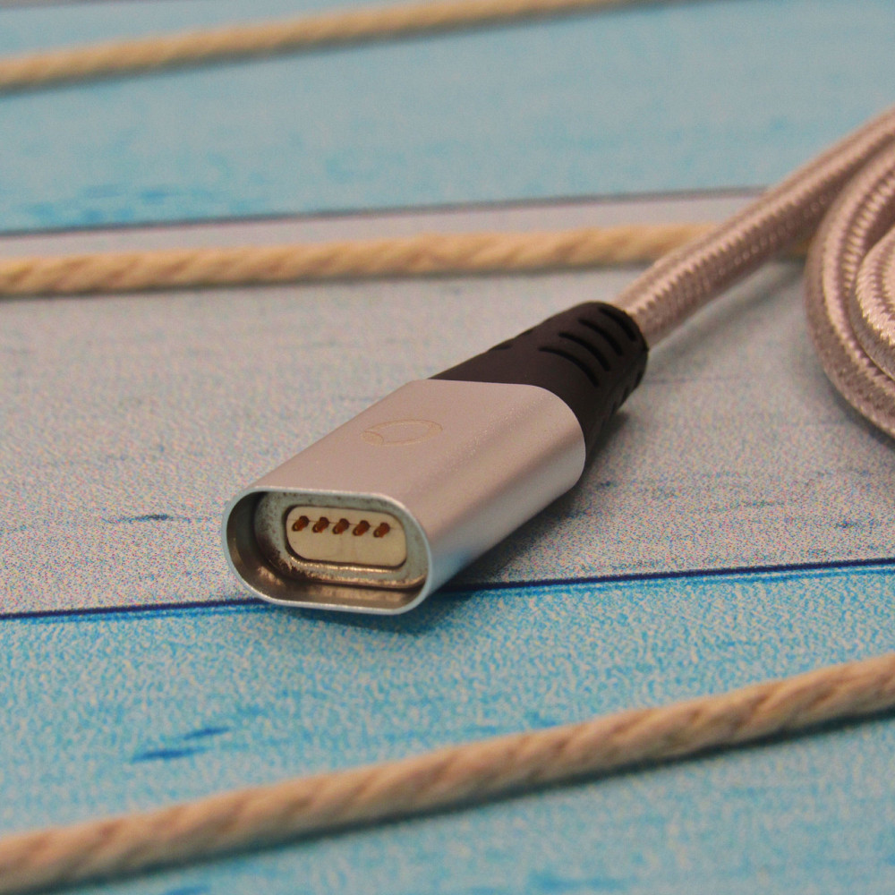 Магнітний кабель Pzoz 1 м MicroUsb Gray Київ - фото 2