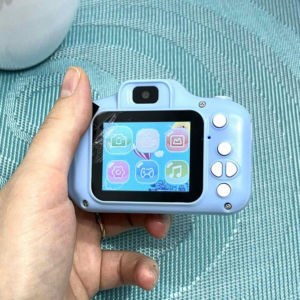Фотоапарат дитячий відео фото ігри прослуховування музики підтримує microSD Блакитний (C56663) Чернігів - фото 7