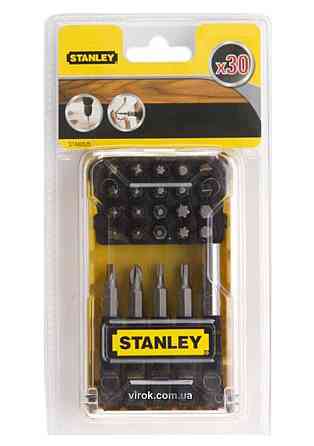 Набір насадок викруткових STANLEY : SL/РH/PZ/TORX/HEX, L= 25 мм, магніний тримач L= 60 мм. 30 шт. Одесса