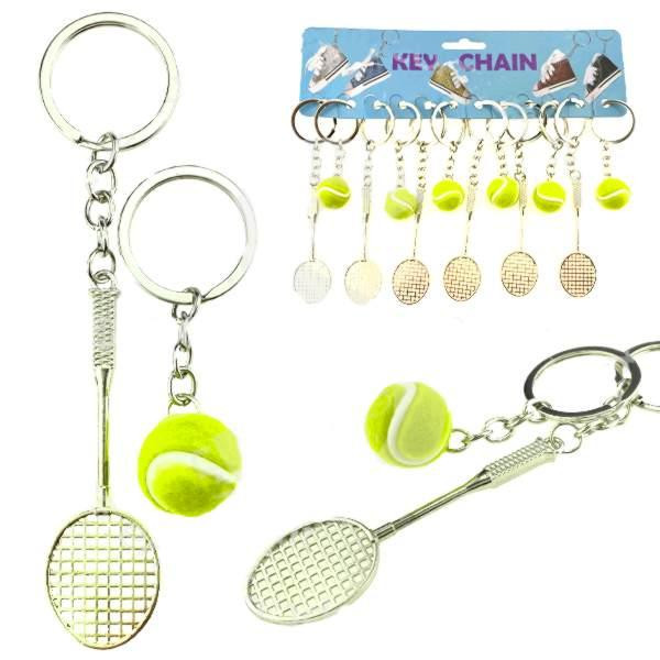 Брелок металлический Ракетка теннисная и мячик Киев - изображение 1