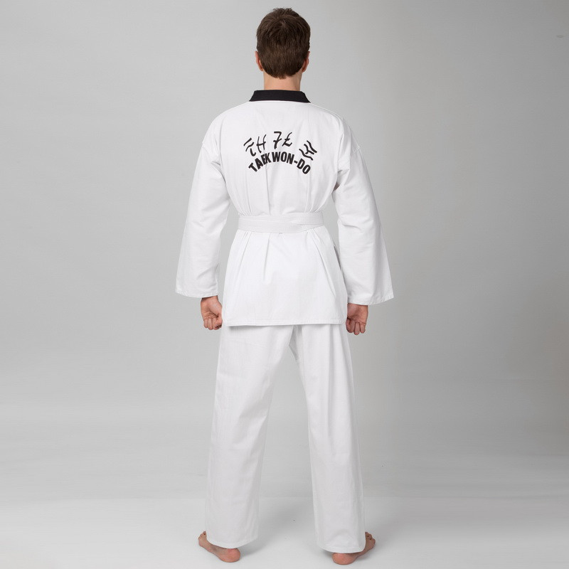 Кімоно для тхеквондо (добок) MATSA MA-0018 (зріст 149-190) Вишневе - фото 4