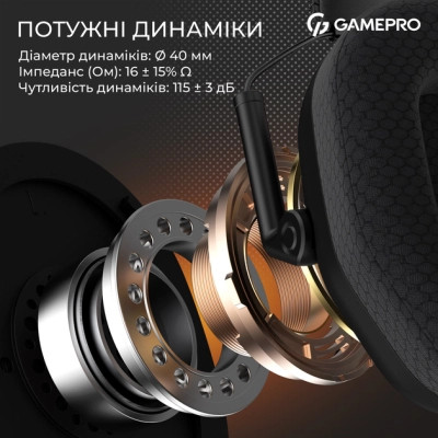 Наушники GamePro Genesis Mercury Pro 3-Mode Black (HSW120B) Винница - изображение 4