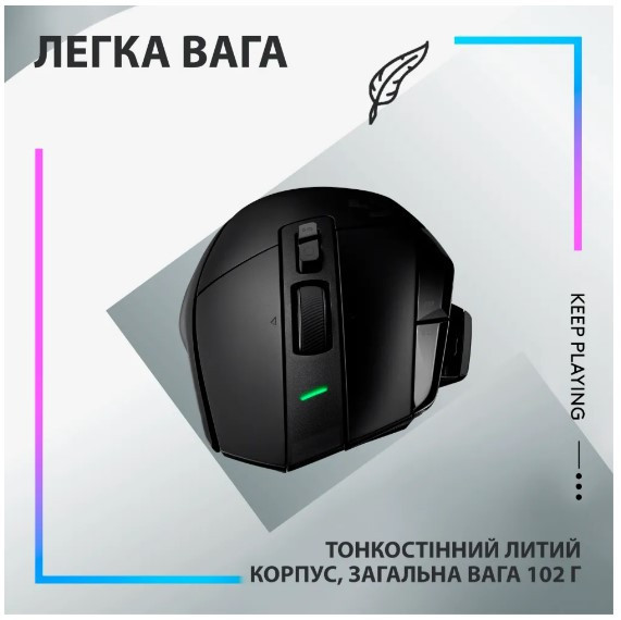 Мышь Logitech G502 X LIGHTSPEED Black (910-006180) (6823491) Киев - изображение 6