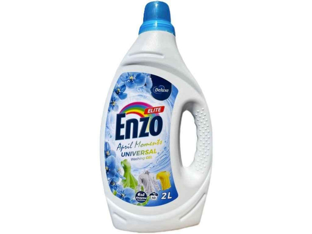 Гель для прання 2л Enzo Elite APRIL 6in1 Universal ТМ DELUXE Київ - фото 1