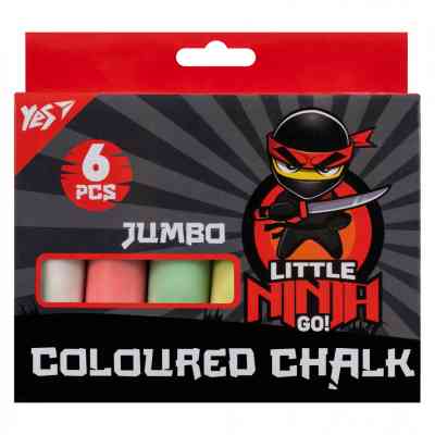 Мел Yes цветной Ninja 6 шт JUMBO (400497) Винница