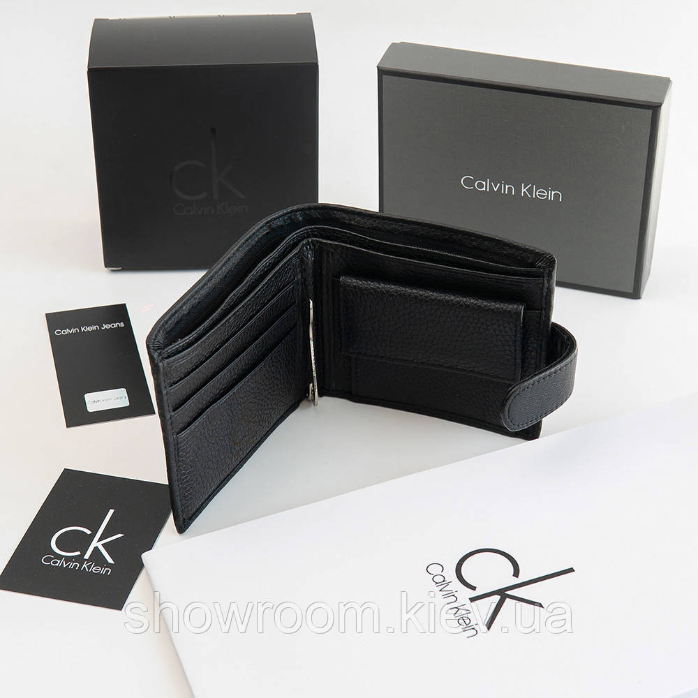 Мужской кожаный коешелек на застежке с зажимом (2088) Киев - изображение 4