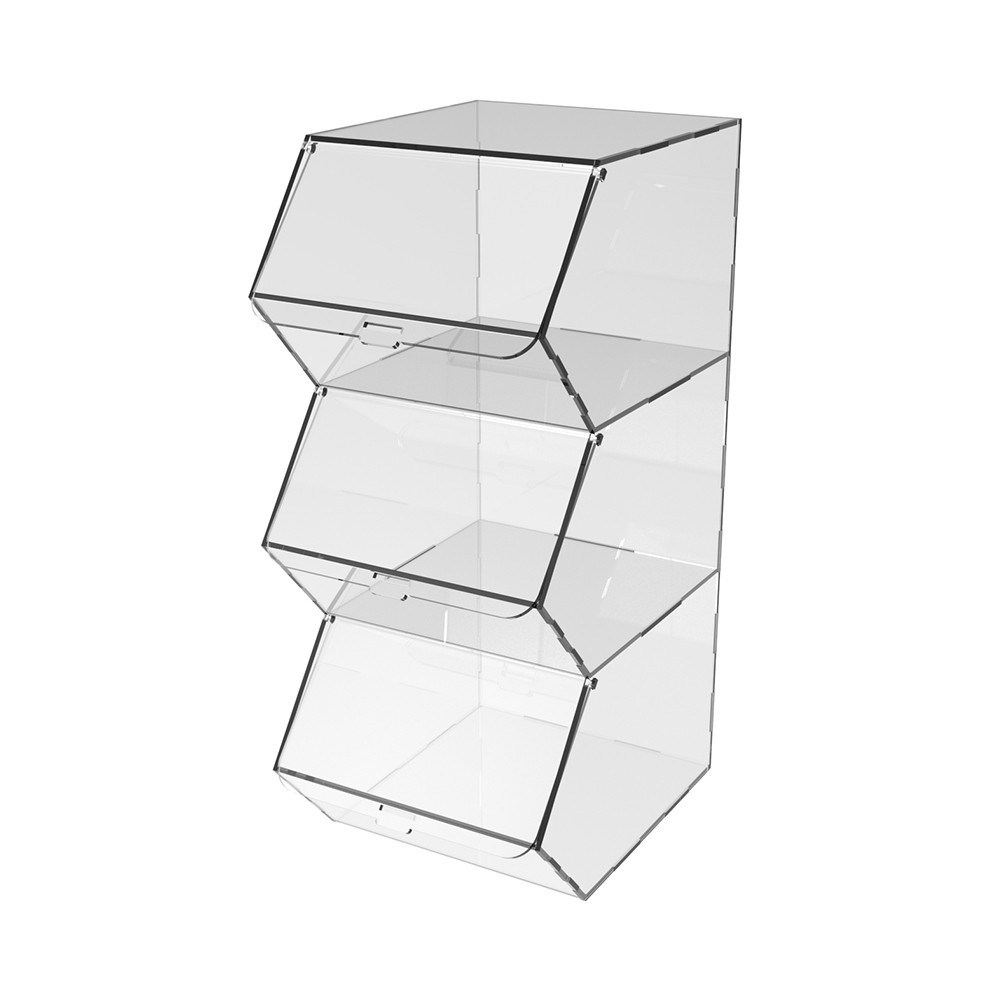 Диспенсер EKOSTAR вертикальный для мармеладов, снеков, орехов 3 ячейки Киев - изображение 2