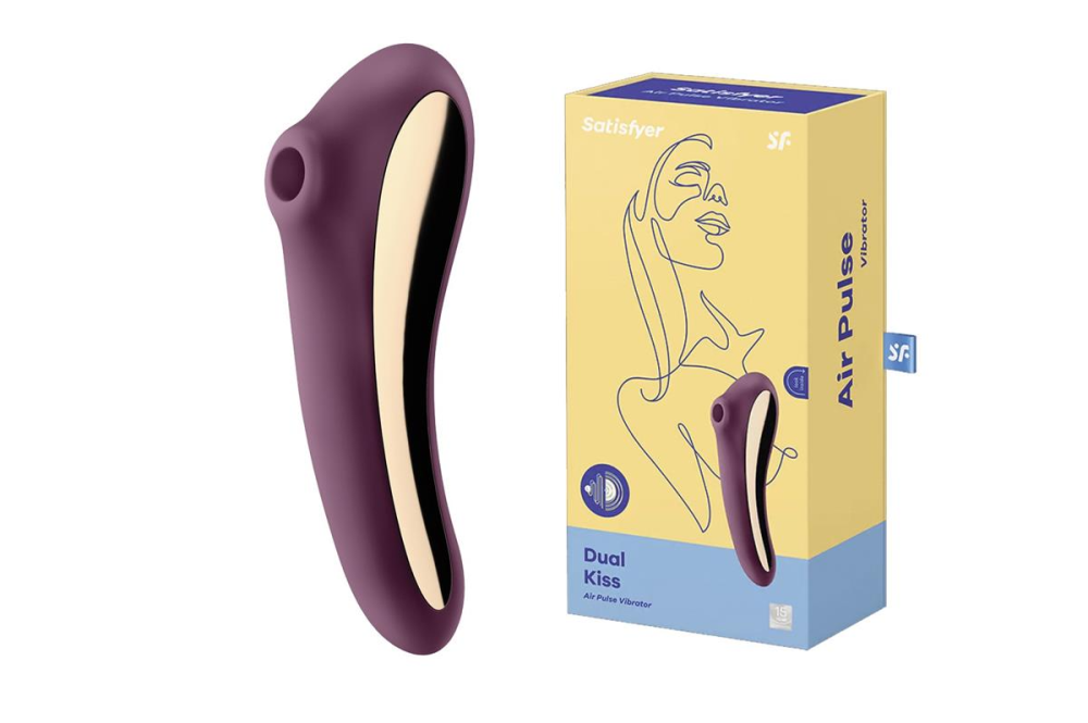 Вакуумный стимулятор Satisfyer Dual Kiss Фиолетовый Sex Aura Киев - изображение 1