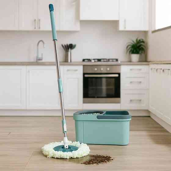 Швабра з віджимом + відро 6л,Бірюзовий SBR Київ